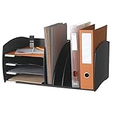 PaperFlow 3020.01 Schreibtisch-Organizer, horizontale und vertikale Abschnitte, Schwarz