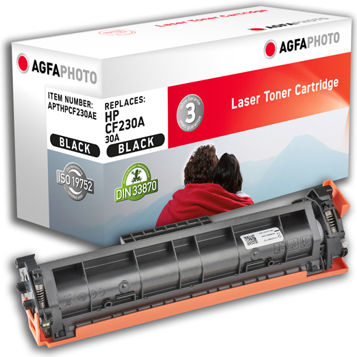 AgfaPhoto Laser Toner ersetzt HP CF230A; 30A, 1600 Seiten, schwarz (für die Verwendung in HP LJ Pro M203)