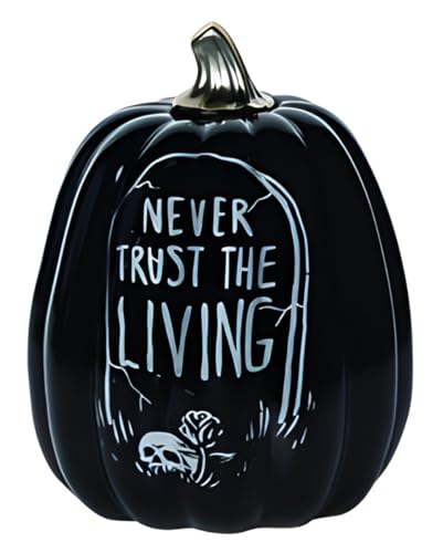 Horror-Shop Never Trust The Living Deko Kürbis für Halloween 24cm