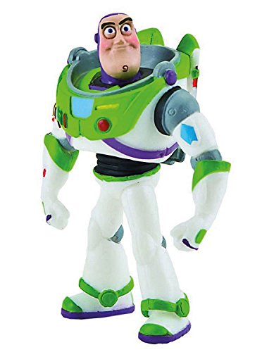 Bullyland 12760 – Spielfigur, Walt Disney Toy Story 3, Buzz Lighty, ca. 9,3 cm hoch, handbemalte Figur, PVC-frei, damit Kinder mit Fantasie Spielen können.
