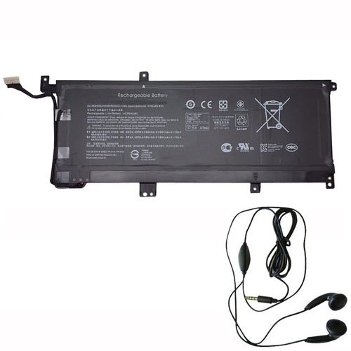 amsahr MB04XL-03 Ersatz Batterie für HP MB04XL, MBO4XL, TPN-W119/W120 (15.4V, 55.67Wh) Umfassen Stereo Ohrhörer schwarz