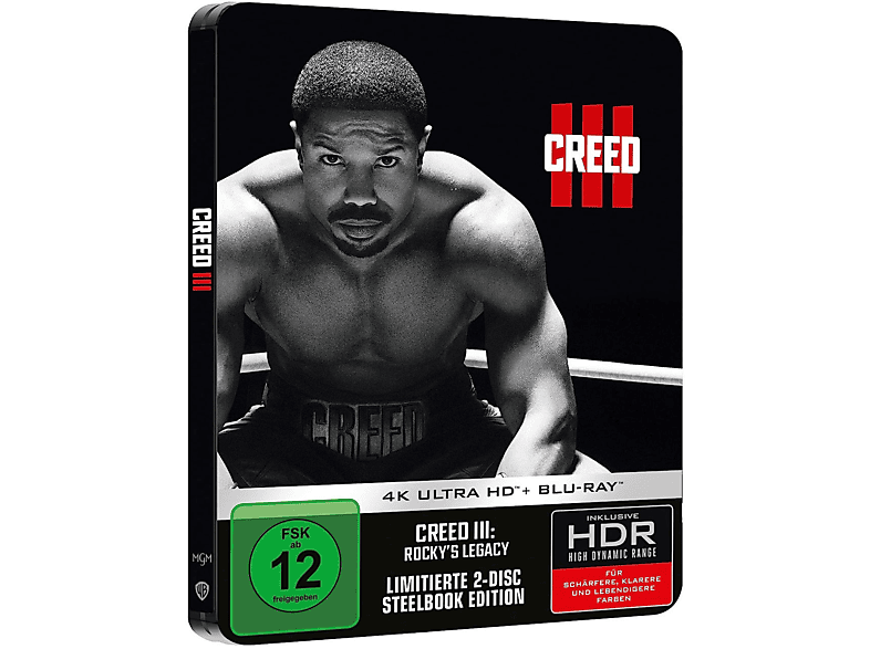 Creed 3: Rocky's Legacy Limitiertes Steelbook 4K Ultra HD Blu-ray