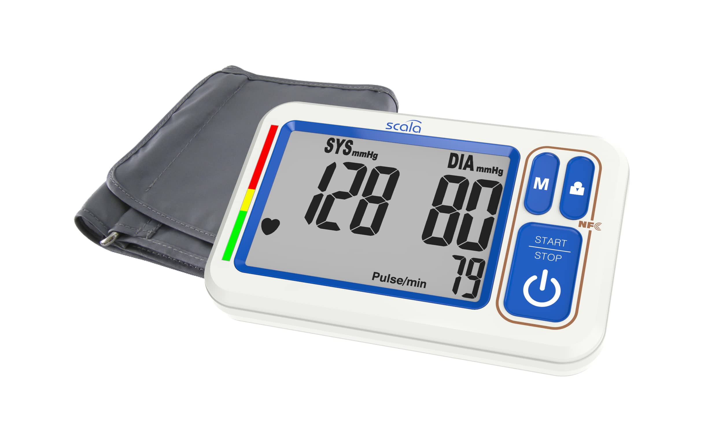 scala SC 6750 NFC digitales Oberarmblutdruckmessgerät mit Datenübertragung und Datenmanagement mit einer APP