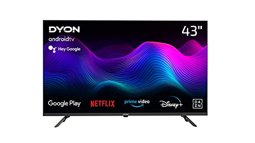 DYON Movie Smart 43 AD-2 108 cm (43 Zoll) Android TV (FHD, HD Triple Tuner, Prime Video, Netflix, Google Play Store für DAZN, Disney+ UVM., Google Assistant, BT-Fernbedienung) [Mod. 2023]