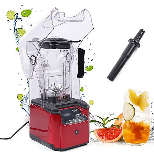 KinHall Hochleistungsmixer Standmixer Smoothie Maker 2200W, 26000 U/min 2.2L Schalldichter Blender Berühren Kommerziell Zeitgesteuert, Ice-Crush/Smoothie Funktion