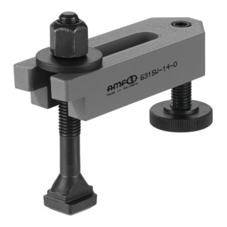 AMF Spanneisen 6315V abgesetzt mit Stützschraube Nut 22 mm