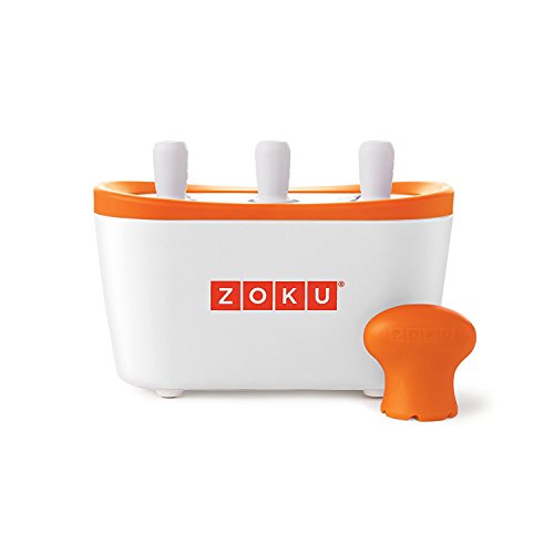 Zoku POP-Eiszubereiter für 3 EIS am Stiel, Kunststoff, White, 28x28x12 cm