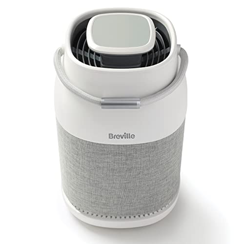 Breville 360° Light Protect Luftreiniger | leiser, H13 True HEPA-Filter | entfernt 99,97% an Staub, Rauch, Pollen & mehr | 3 Geschwindigkeiten | Nachtmodus | Filteraustausch-Anzeige | Touch-Bedienfeld
