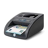 Safescan 155-S — Automatischer Falschgelddetektor, der Banknoten an vier Positionen mit einer Genauigkeit von 100% verifiziert — Für mehrere Währungen, 112-0668, 26.6 x 20.6 x 10 cm