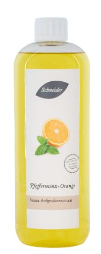Saunabedarf Schneider - Aufgusskonzentrat, Saunaaufguss Pfefferminz-Orange 1000ml