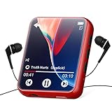 32GB MP3 Player Bluetooth 5.0, HiFi Lossless Sound Musik Player mit Lautsprecher, Line-in Voice Recorder, UKW-Radio, 1.8" Voller Touchscreen, Unterstützung bis zu 128 GB (mit Kopfhörer, Schutzhülle)