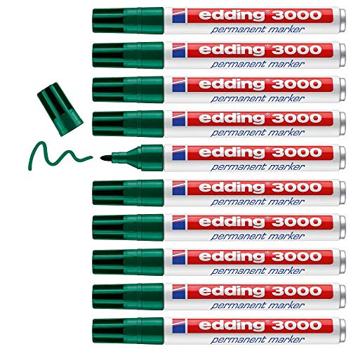 Edding - Permanent Marker 3000 10 marcadores grün