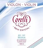 Corelli Violin Saiten Crystal Satz mit Schlinge Medium 700M