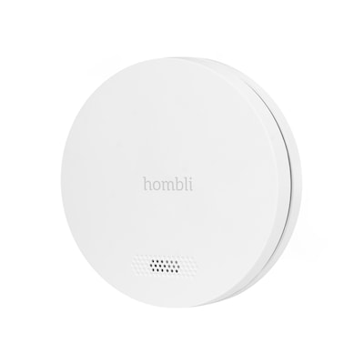 Hombli Smart Smoke Detector – Lauter Alarm – 10 Jahre Batterielaufzeit – Fehlalarme stummschalten – Stylisches Design – Einfache Installation – Ultraschlank - Weiß