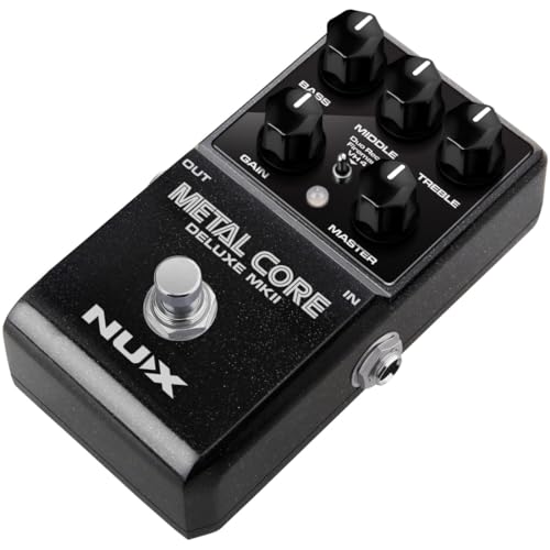 NUX Metal Core Deluxe MKII High Gain Preamp Pedal mit 3 unverwechselbaren High Gain Amp Modellen