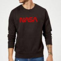 NASA Worm Rot Logotype Sweatshirt - Schwarz - XL - Schwarz