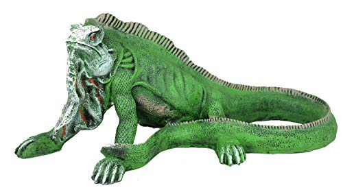 colourliving Leguan Figur 52 cm grün Echse Reptilien Dekofigur Gartenfigur Tierfigur exotische Dekoration lebensecht
