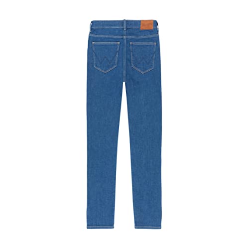 Wrangler Women's HIGH Skinny Jeans, Blue, W29 / L32