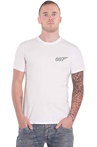 James Bond 007 T Shirt GoldenEye Japanese Poster Nue offiziell Herren Weiß