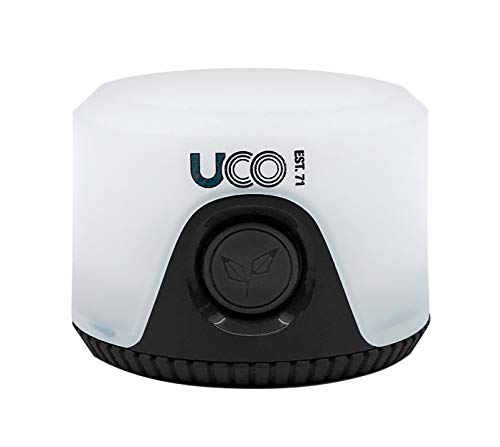 UCO Sprout LED-Laterne, 100 Lumen, batteriebetriebene Mini-Laterne mit Umhängeband, Schwarz