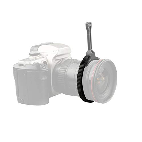 Topiky Einstellbarer Zoom Follow Focus Fokussiergriff mit Zahnriemenring für 46mm-110mm-Objektive(Grau)