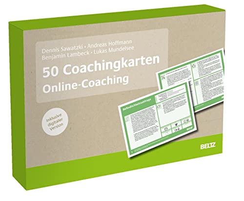 50 Coachingkarten Online-Coaching: Das Methodenset für digital gestützte Beratung. Mit 16-seitigem Booklet. Inklusive digitaler Version