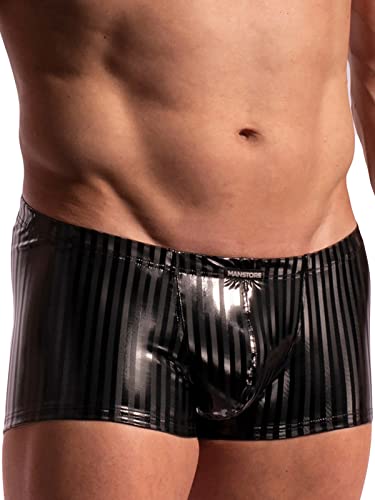 MANSTORE Herren Lack Mirco Pants - M2277, Farbe:Black, Größe:XL