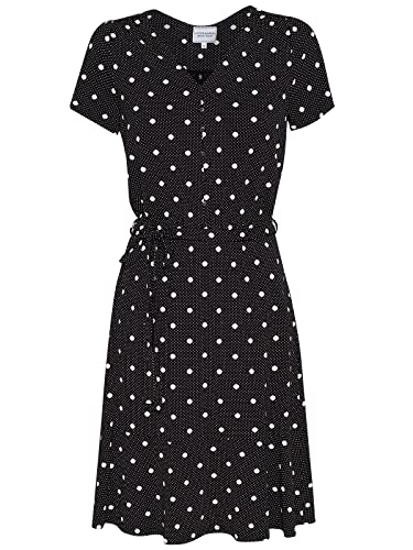 Vive Maria Sweet Maria Damen A-Linien-Kleid schwarz Allover, Farben:schwarz Allover, Größe:L