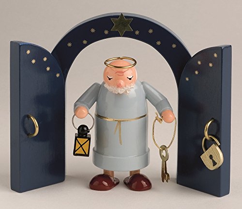 Miniaturfigur Petrus mit Himmelschlüssel BxTxH= 5x3,5x7cm NEU Miniatur Instrumente Figuren Seiffen Winter Erzgebirge Holzfigur Weihnachten Fensterschmuck Spielzeug Weihnachtsfigur