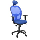 Piqueras Y Crespo (PIQU7) Sitzerhöhung aus Netzstoff, blau mit Kopfteil, fest, Büro, Einheitsgröße