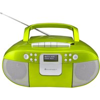 Soundmaster SCD7800GR Boombox DAB+ CD MP3 Kassettenrekorder mit USB und Weckerfunktion