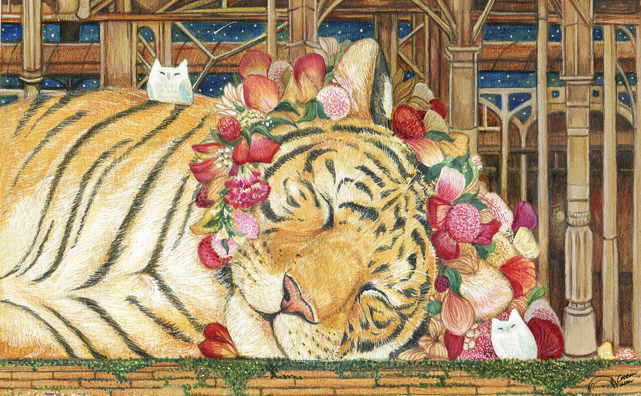 Goodnight Tiger Puzzle aus Kunststoff – Cotton Löwe