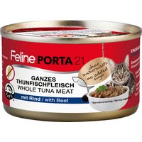 Sparpaket Feline Porta 21 24 x 90 g - Thunfisch mit Rind (getreidefrei)