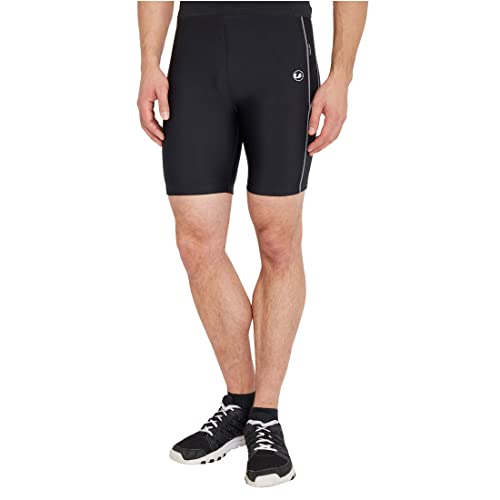 Ultrasport Herren Laufhose Shorts mit Quick-Dry-Funktion, Schwarz/Palomagrau, Large