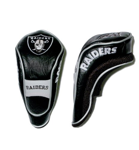 Team Golf NFL Las Vegas Raiders Hybrid Head Cover Hybrid Golf Club Headcover, Hook-and-Loop Closure, Velour Lined for Extra Club Protection