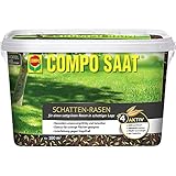 COMPO SAAT Schatten-Rasen, Rasensamen / Grassamen, Spezielle Rasensaat-Mischung mit wirkaktivem Keimbeschleuniger, 2 kg, 100 m²
