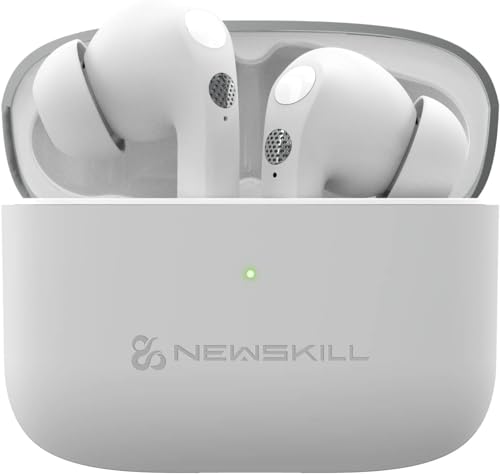 New Alternative Technologies Newskill Anuki Gaming-Kopfhörer, kabellos, mit Schnellladegerät, kompatibel mit Android und iOS, Weiß