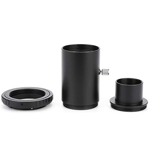 Sharainn Verlängerungsrohr, 1,25-Zoll-Teleskop-Verlängerungsrohr M42 Gewinde T-Mount Adapter T2 Ring für Nikon-Kamera