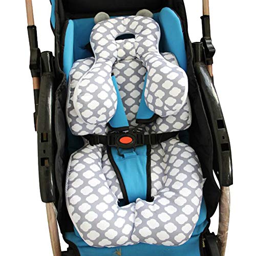 Baby-Hauptkörperstützkissen, Baumwollbaby-Sitzkissen für Autositz und Kinderwagen, Kinderkopfstütze und Körper-Unterstützung bestes Geschenk für Baby
