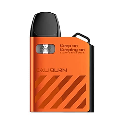Uwell Caliburn AK2 Pod System, e Zigarette, 520 mAh, 2 ml, Farbe neon orange
