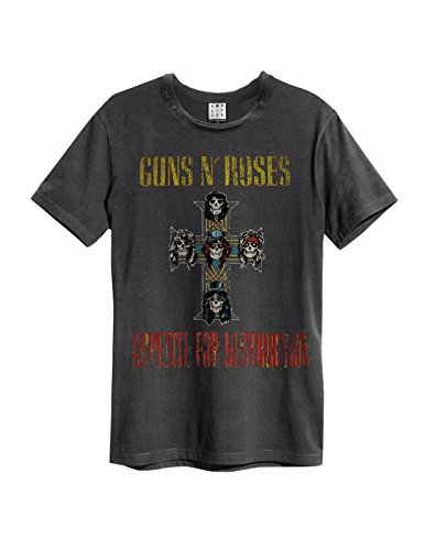 Amplified - Herren Rock Band T-Shirt - Guns N Roses Appetite for Destruction (Grau) (S-XL) (S)