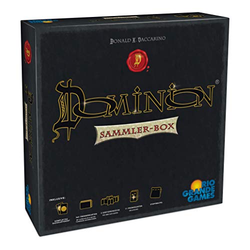 Rio Grande Games 22501421 Dominion-Sammler-Box: Die Exklusive Sortier-und Aufbewahrungslösung für über 3000 Karten inkl. Trennerkarten