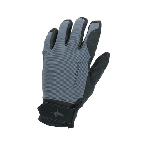 SealSkinz Waterproof All Weather Glove, Grey/Black, L