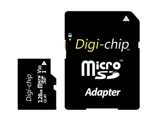 Digi-Chip Micro-SD-Speicherkarte UHS-1 High Speed für Amazon Fire 7, Fire 7 Kids, Amazon Fire HD8, HD8 Kids, Fire HD10, Fire HD 10 Kids Tablet PC (128GB, Gelb - Extreme)