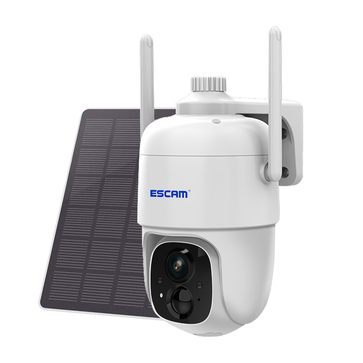 ESCAM G24 3MP WiFi-IP-Kamera mit 5-W-Solarpanel Intelligente Nachtsicht PIR Alarm-App-Benachrichtigungen Push-Zweiwege-G