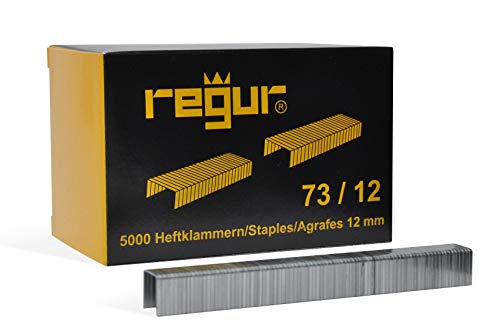 REGUR Typ 73 Flachdrahtklammern 73/12 mm für Verpackungsheftzange Regur 31, Rapid HD 31 u.v.m.