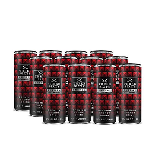 Three Sixty Premium Energy Drink - Diamond Filtrated 12x0,25l Dosen inkl. 3 EUR Dosenpfand