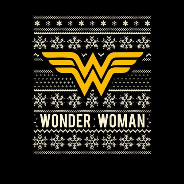 DC Wonder Woman Damen Weihnachtspullover - Schwarz - M 2