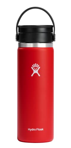 Hydro Flask Goji-Wasserflasche mit breiter Öffnung und flexiblem Trinkdeckel, Edelstahl, wiederverwendbar, vakuumisoliert, spülmaschinenfest, BPA-frei, ungiftig, 590 ml