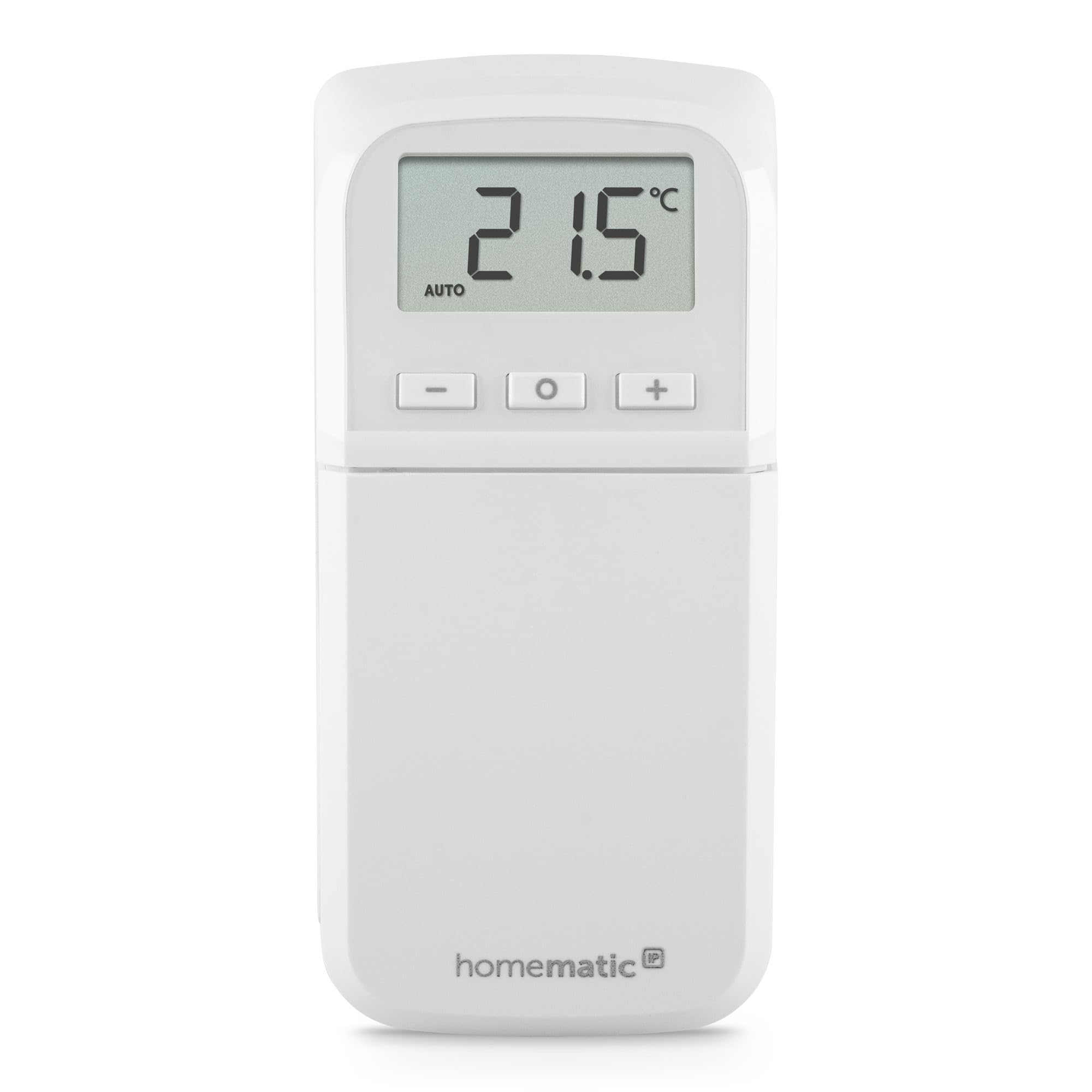Homematic IP Smart Home Heizkörperthermostat – kompakt Plus, digitaler Thermostat Heizung, Heizungsthermostat, Heizkosten sparen, einfache Installation, Energie sparen, 157681A0 Weiß